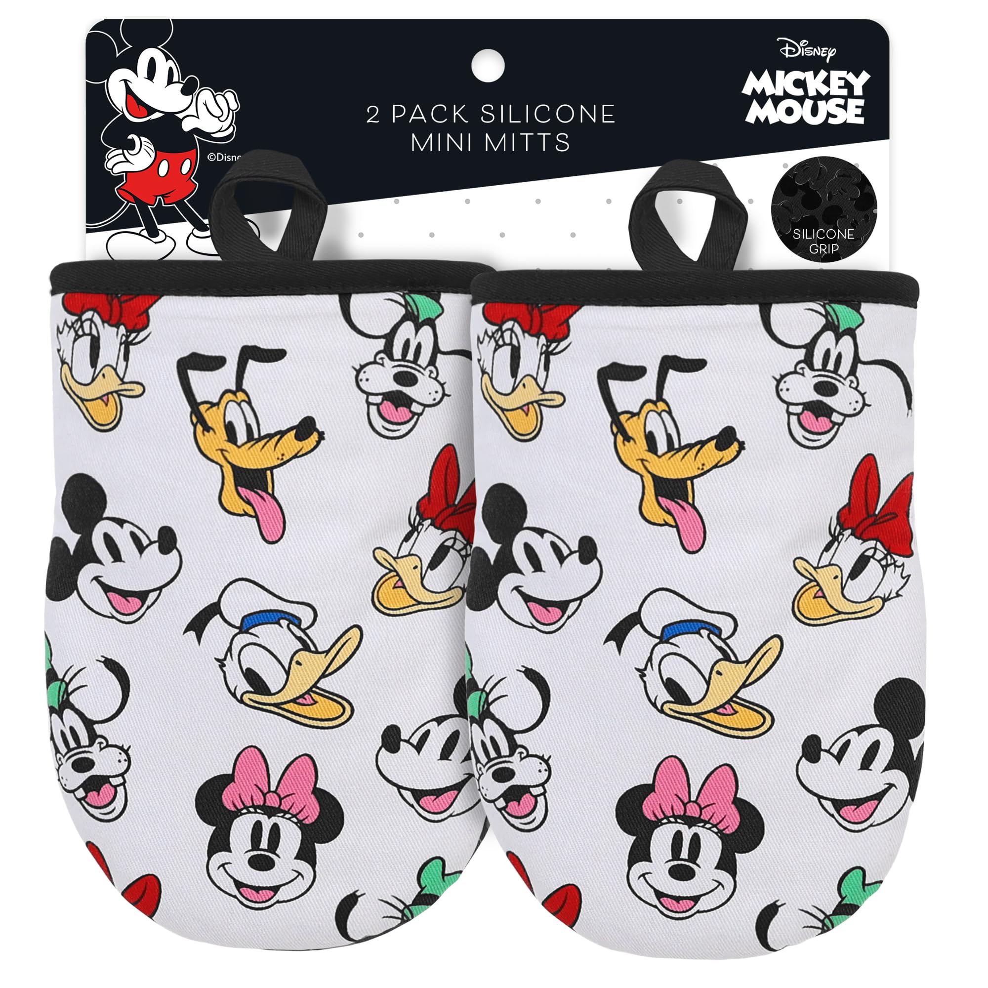 Disney Oven Mitts - 5.5” x 7.5” Heat-Resistant Mini Oven Mitts with Non-Slip Printed Silicone... | Amazon (US)