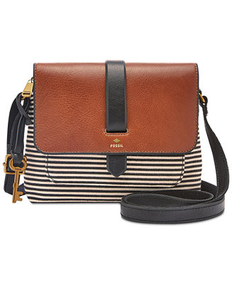 Fossil Kinley Small Printed Crossbody & Reviews - Handbags & Accessories - Macy's | Macys (US)
