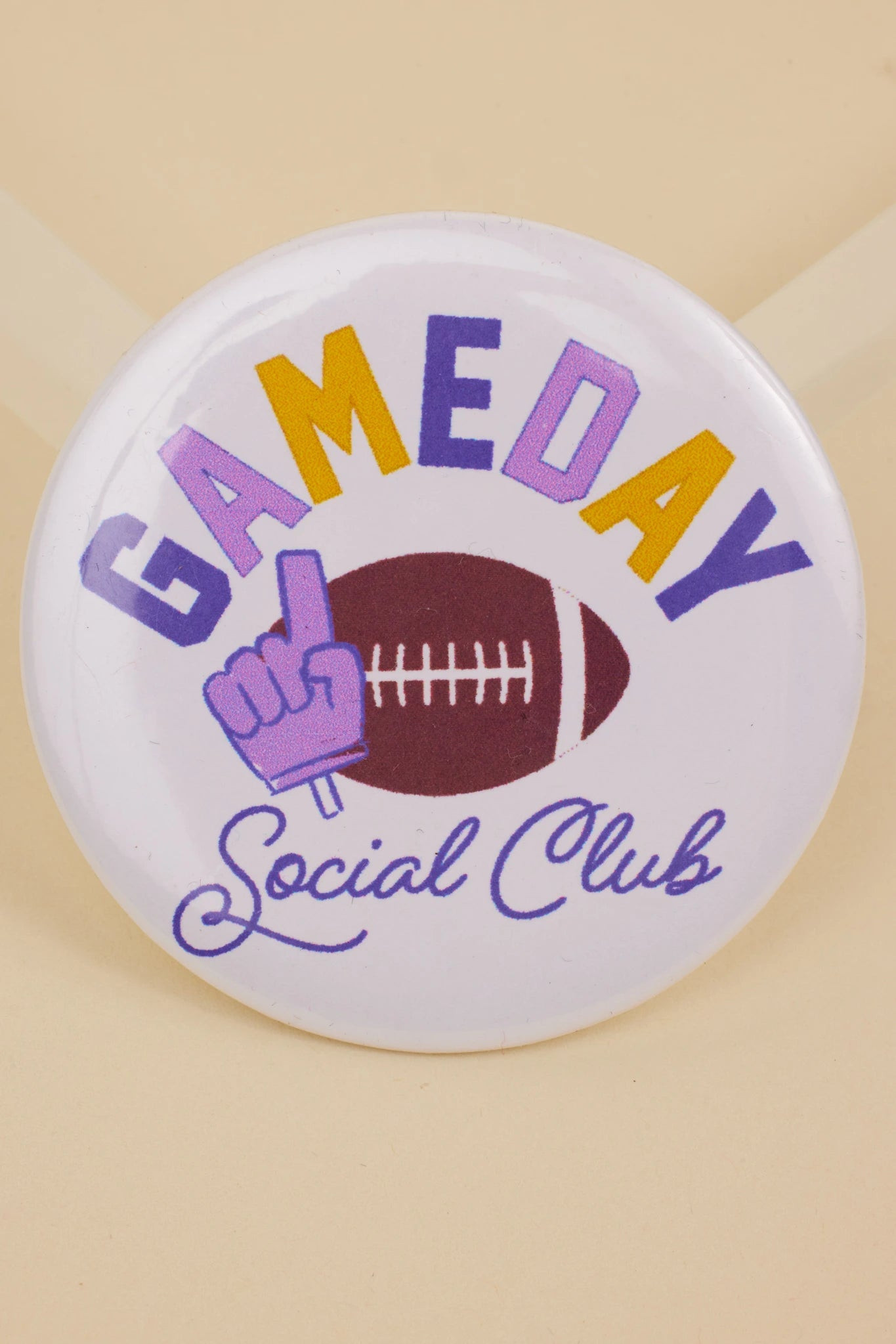 Game Day Button- Purple/Gold | Avara