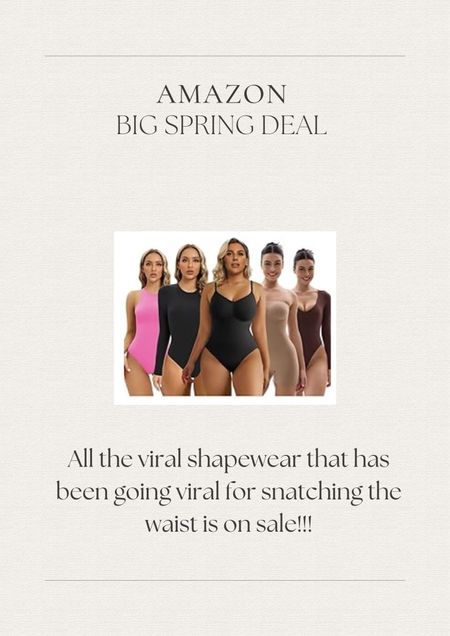 The viral Amazon shapewear is all on sale today!
Amazon spring sale 

#LTKover40 #LTKmidsize #LTKplussize