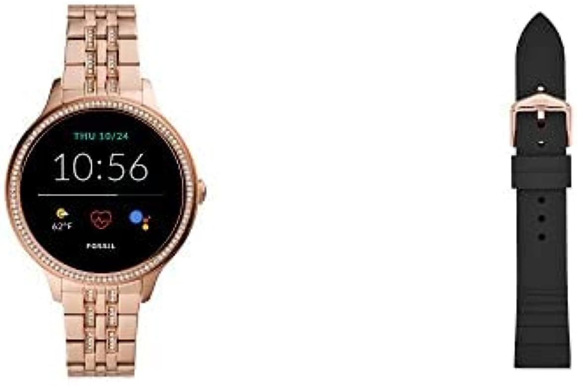 Fossil Women's Gen 5E 42mm Stainless Steel Touchscreen Smartwatch with Speaker, Heart Rate, Conta... | Amazon (US)