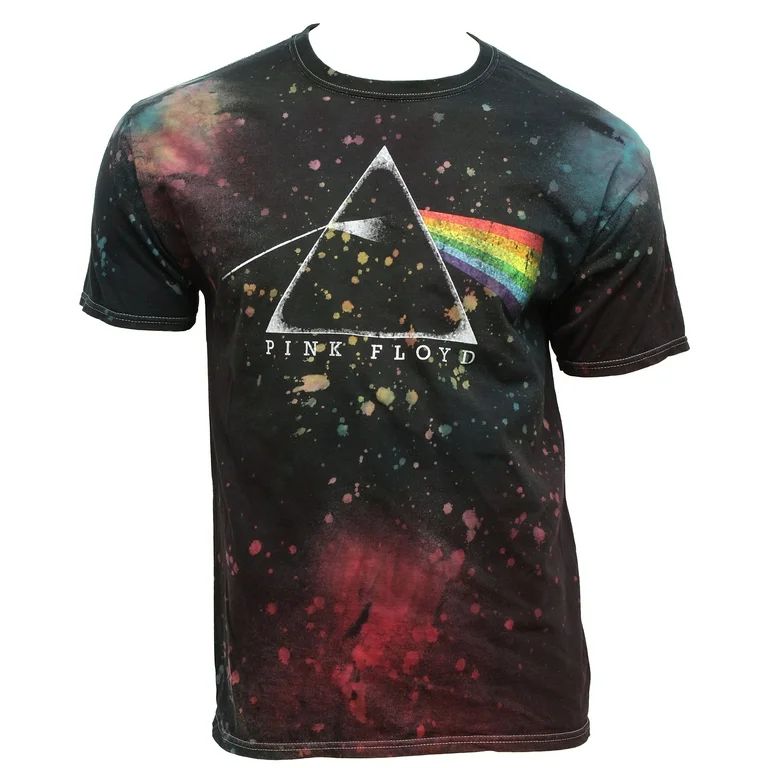 Pink Floyd Men's Dark Side Of The Moon Prism Splatter Dye Adult T-Shirt (LG) | Walmart (US)
