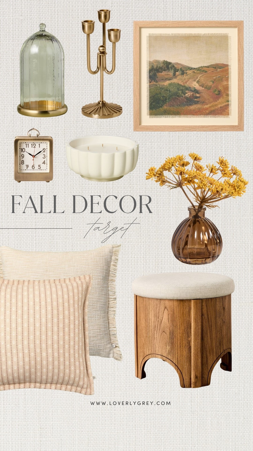 These Target fall home decor finds combine warm wood finishes, brass accents, cozy textiles, and vintage-inspired accessories for a layered autumn look. Style these pieces on coffee tables, consoles, shelves, or entryways to instantly make your home feel more inviting. They’re affordable fall decorating finds that add warmth and character throughout your home.

#LTKHome