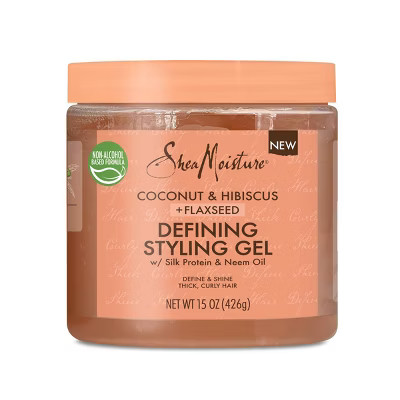 SheaMoisture Coconut & Hibiscus + Flaxseed Defining Styling Gel - 15oz | Target