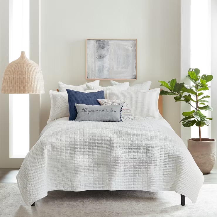 Mills Waffle Quilt and Pillow Sham Set - Levtex Home | Target