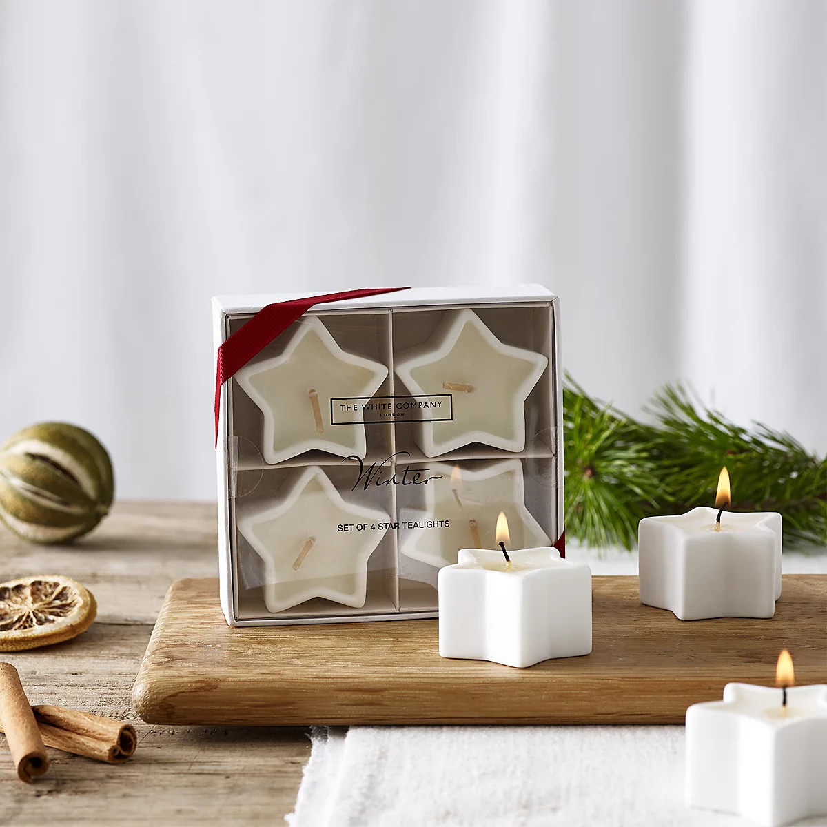 Winter Star Tealights | The White Company UK & ROW