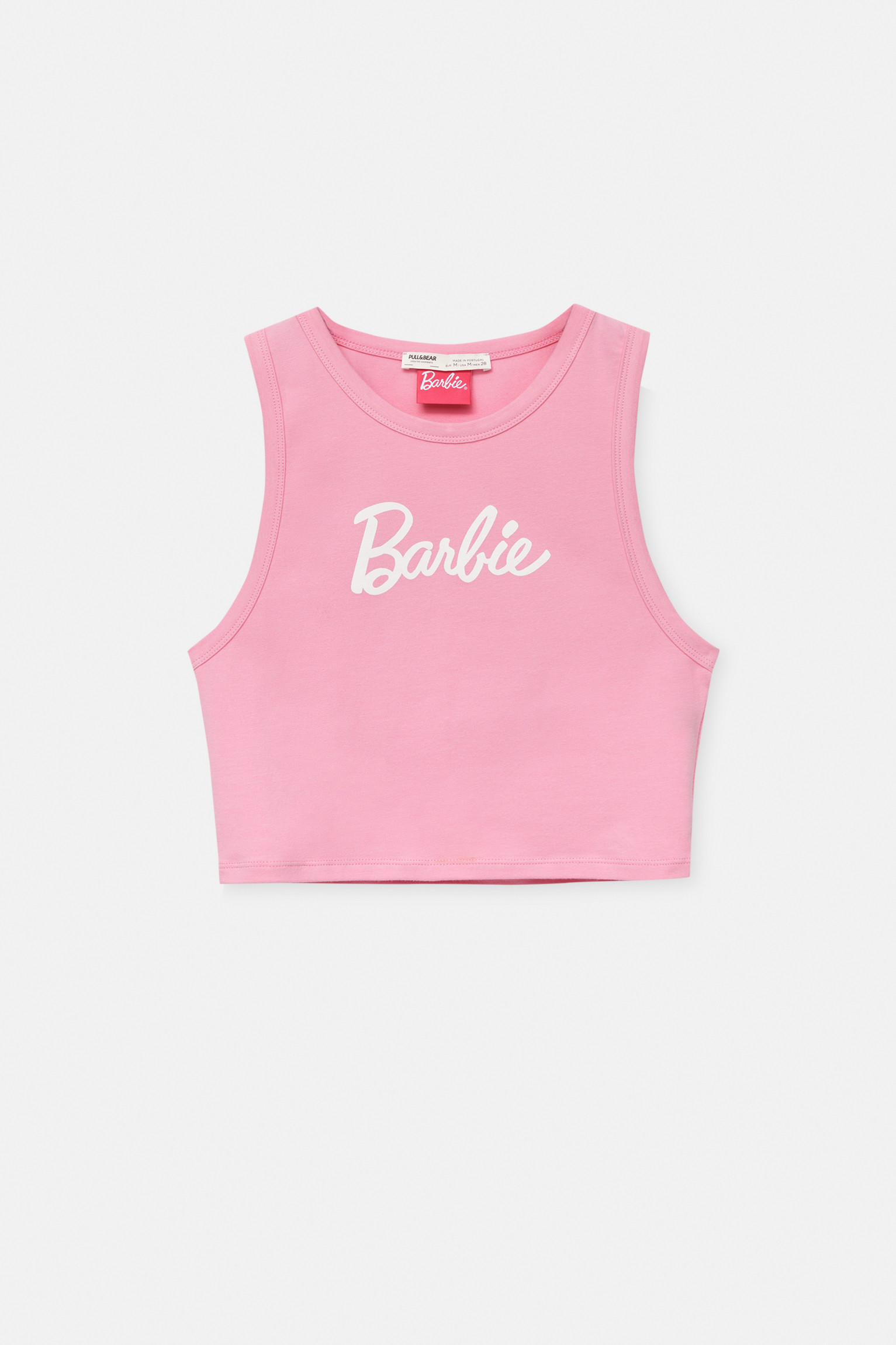 Pink Barbie tank top | PULL and BEAR UK