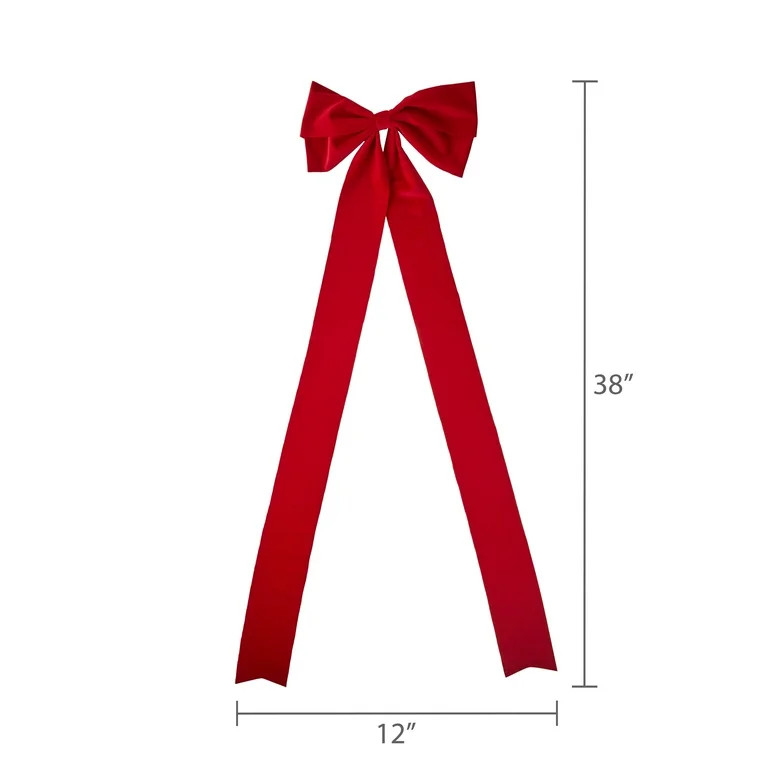 Red Decorative Christmas Bow, 38", by Holiday Time | Walmart (US)