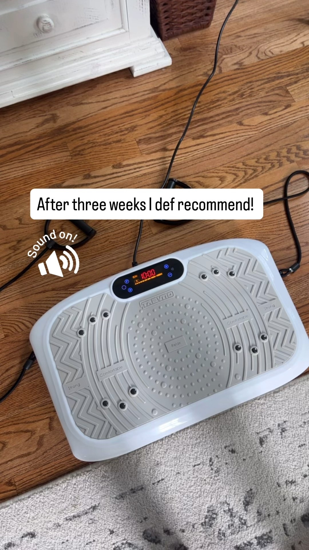 Use for Lymphatic drainage, massage, and exercises! I love the one I got! Sturdy but lightweight with tons of settings and easy to store wherever you want to use! #vibrationplate

#LTKOver40 #LTKActive #LTKHome
