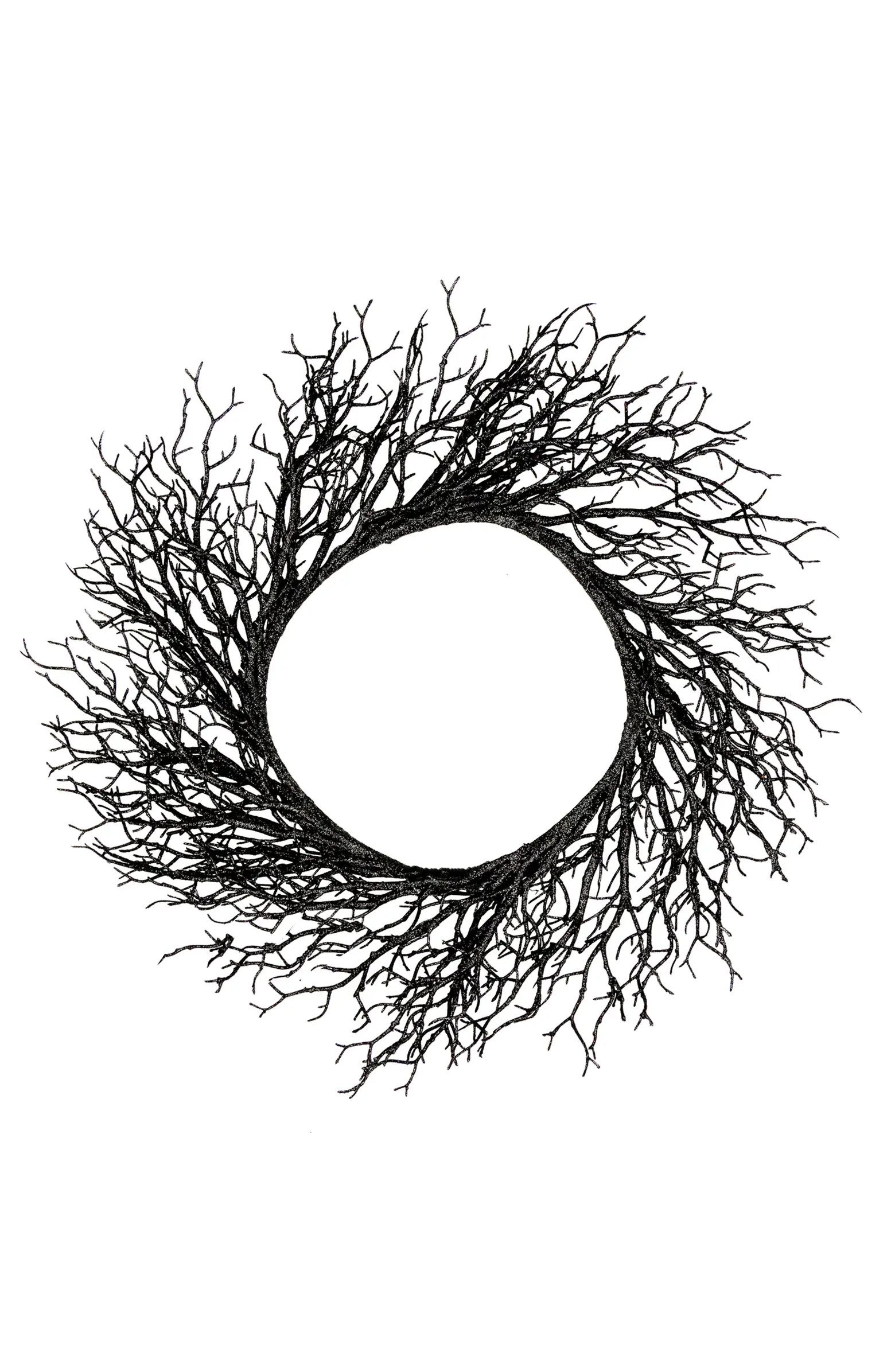 Northlight Twig Artificial Halloween Wreath - 24" - Black - Unlit | Nordstrom | Nordstrom