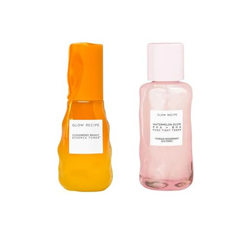 Glow Recipe Brighten & Tighten Toner Duo - Cloudberry Essence Toner Mini (30ml) + Watermelon BHA+PHA Toner Mini (40ml) | Amazon (US)