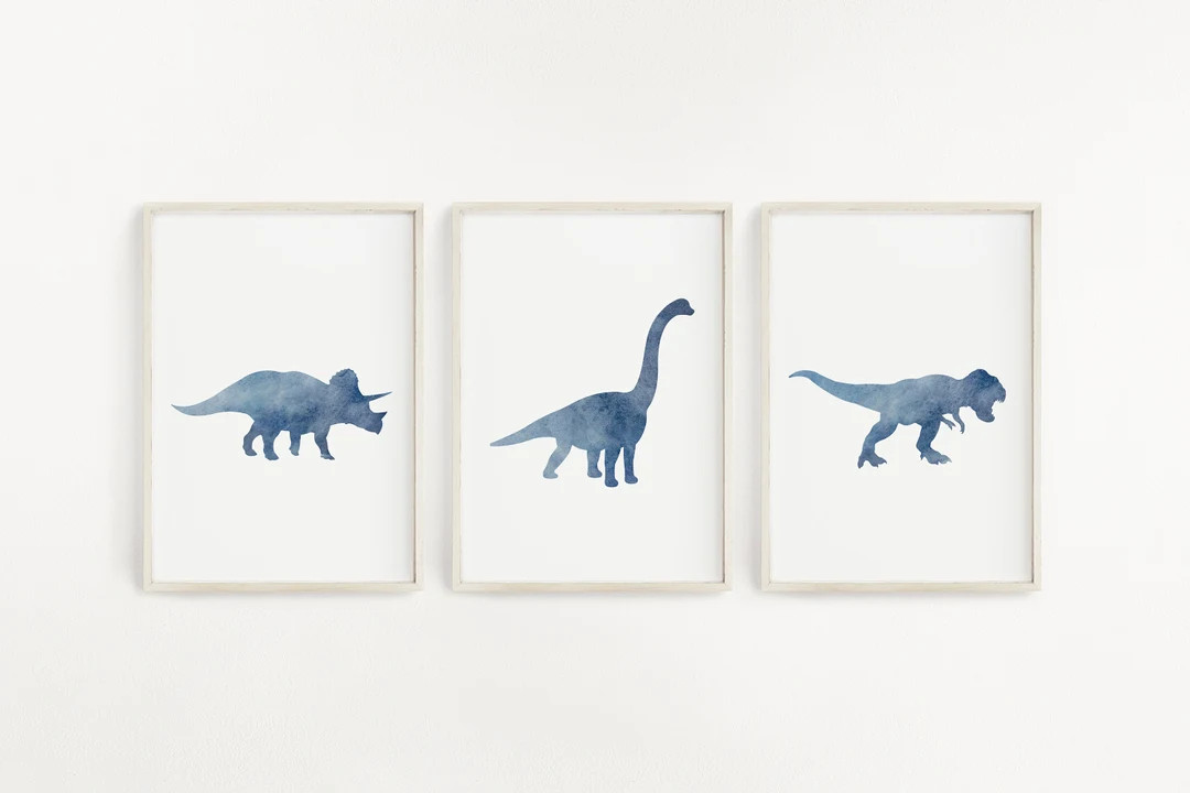 Dinosaur Wall Art, Dinosaur Nursery, Dinosaur Print, Dinosaur Gift, Boy Room Wall Art, Dinosaur W... | Etsy (US)