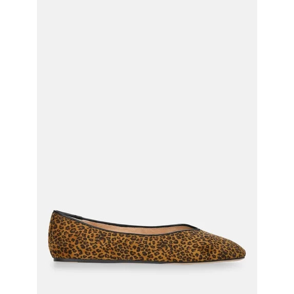 Scenario Women's Faux Suede Ballet Flats | Walmart (US)