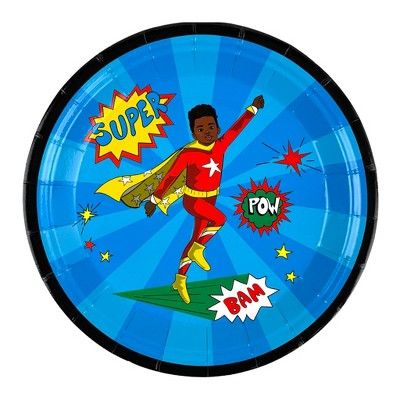 Anna + Pookie 7" Red Super Hero Paper Party Plates 8 Ct. | Target