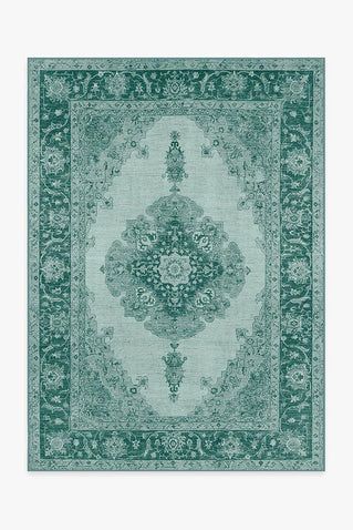 Victoria Teal Green Rug | Ruggable