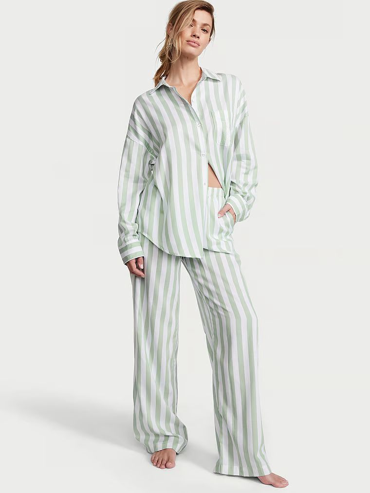 Cotton-Modal Long Pajama Set | Victoria's Secret (US / CA )
