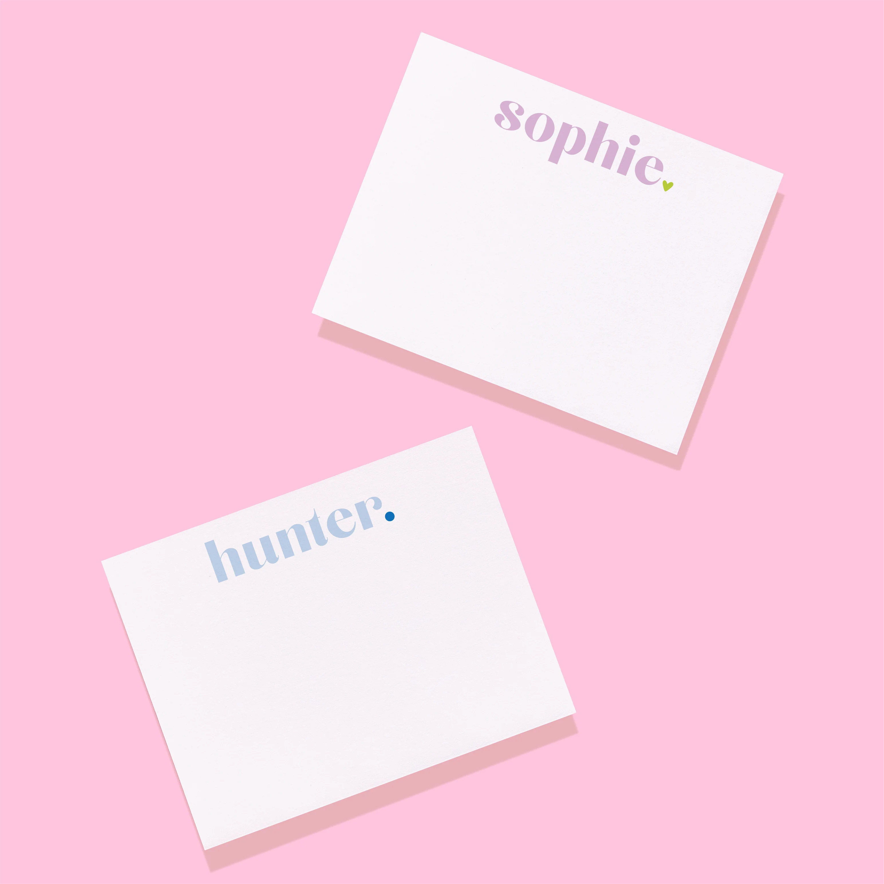 Cheerful Dot First Name Personalized Stationery | Joy Creative Shop