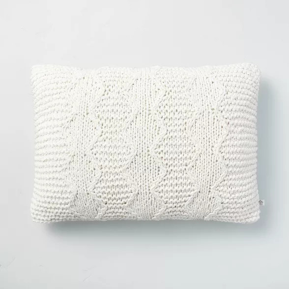 14" x 20" Chunky Knit Throw Pillow - Hearth & Hand™ with Magnolia | Target