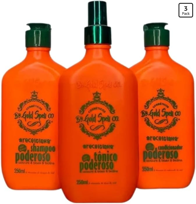 Goldspell Kit/Shampoo+Conditioner+Powerful Tonic 3x250ml/PowerfulGoldSpellCosmetics | Amazon (US)