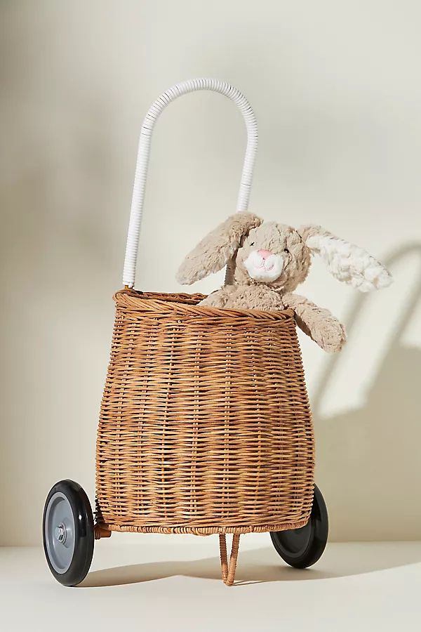 Olli Ella Wicker Luggy Basket By Olli Ella in Beige | Anthropologie (US)