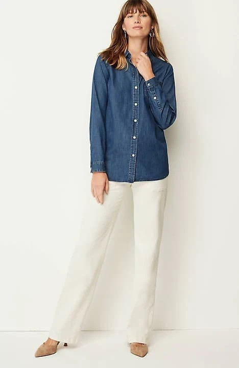One-Pocket Button-Front Shirt | J. Jill
