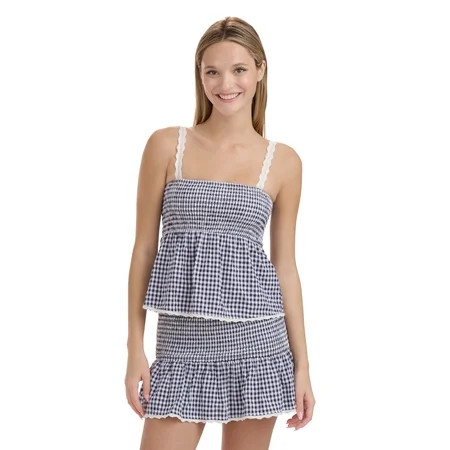 Mills by Millie Bobby Brown Women's Smocked Top, Sizes XXS-XXL | Walmart (US)