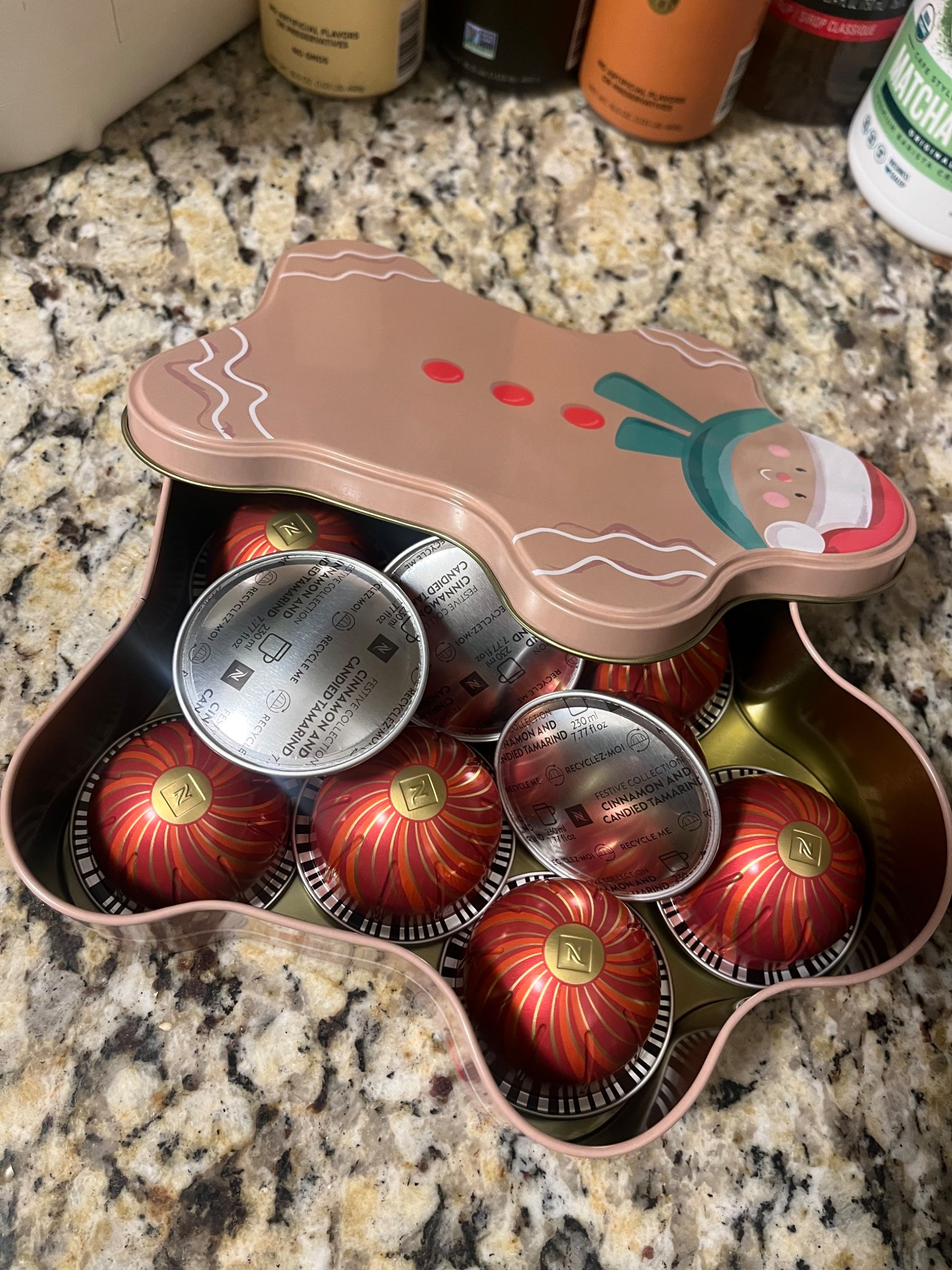 Gingerbread box I use as a Nespresso capsule holder from Dollar tree

#LTKHoliday #LTKHome #LTKGiftGuide