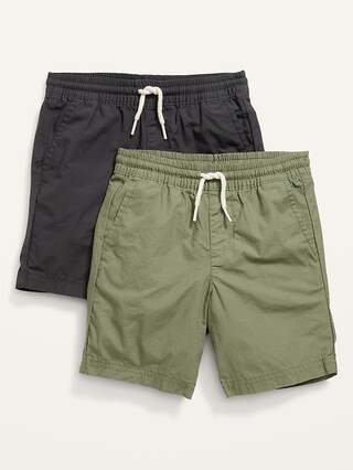 2-Pack Functional-Drawstring Poplin Shorts for Toddler Boys | Old Navy (US)