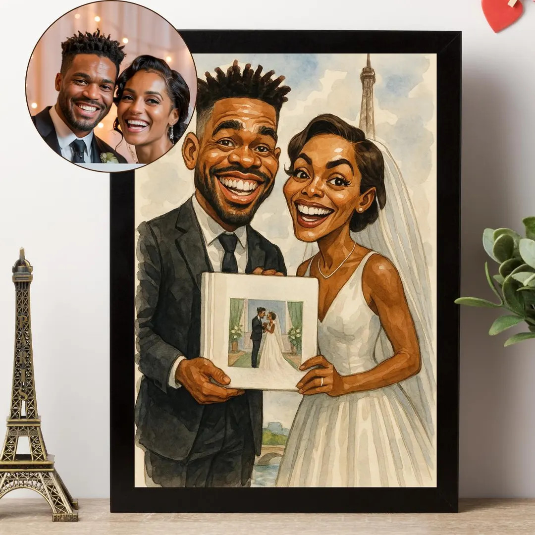 Caricature Portrait, Custom Ugly Portrait, Funny Portrait Gift, Gift for Couple, Digital Download... | Etsy (US)