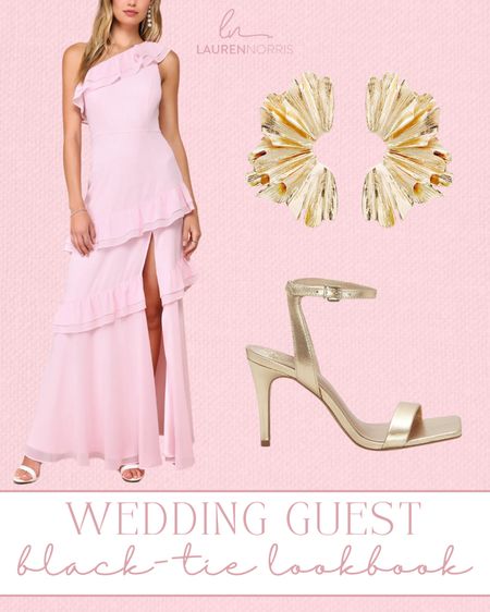 Light pink wedding guest dress for a black-tie wedding 👰🏼‍♀️🤍

#LTKWedding