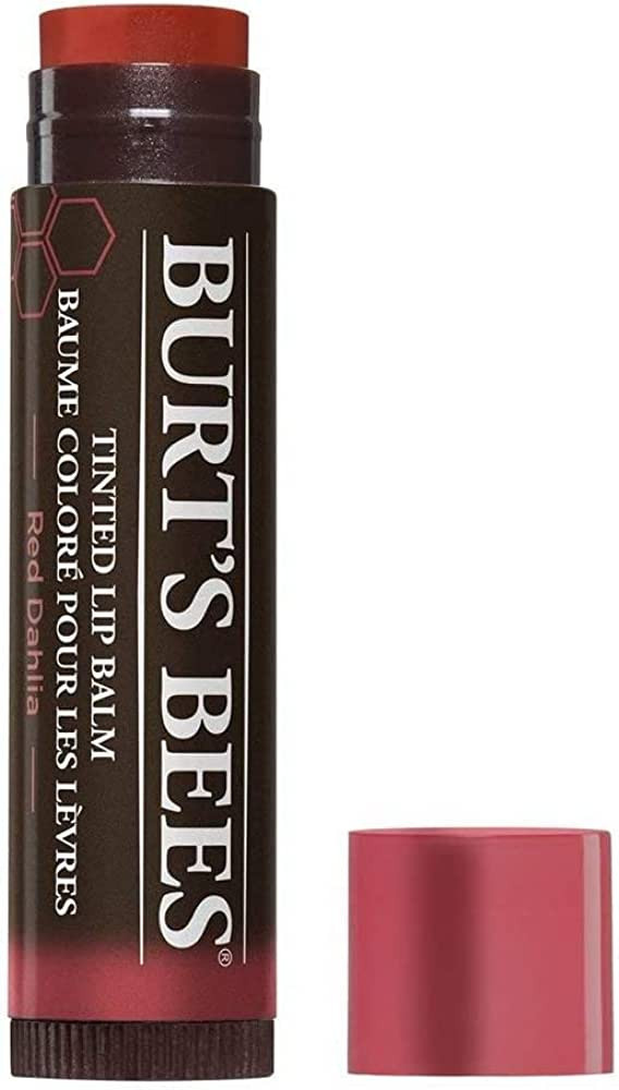 Burt's Bees Red Dahlia Tinted Lip Balm (Pack of 4) | Amazon (US)