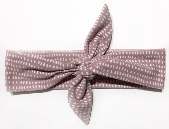 Personalized Purple Spotted Polkadot Tie Headband | Etsy (US)