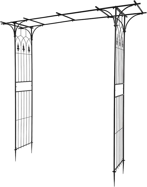 VINGLI Garden Arbor, Arch Archway for Wedding Ceremony Party, Steel Garden Trellis for Plant Clim... | Amazon (US)