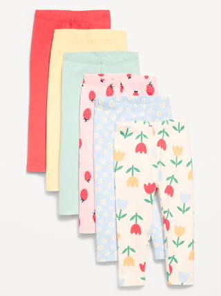 Leggings 6-Pack for Toddler Girls | Old Navy (CA)