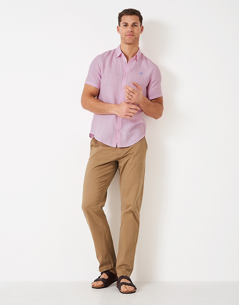 Men's Short Sleeve Linen Shirt from Crew Clothing Company | Crew Clothing (UK)