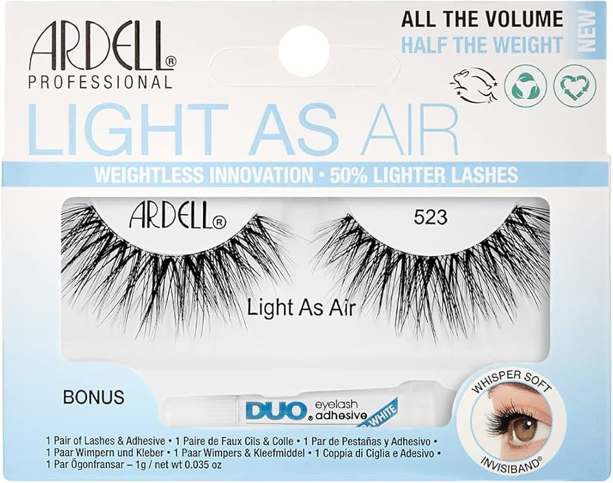 ARDELL Light As Air 523, plus a Bonus DUO Adhesive, 1g Clear | Amazon (US)