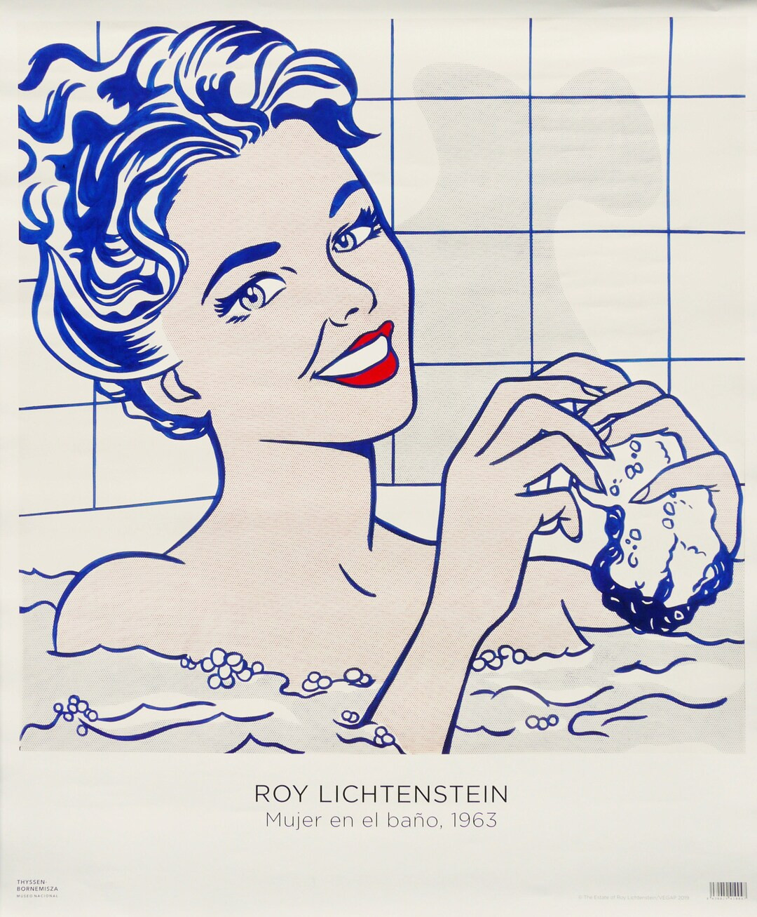 ROY LICHTENSTEIN: "woman in Bath". Original Art Poster. Pop Art. - Etsy | Etsy (US)
