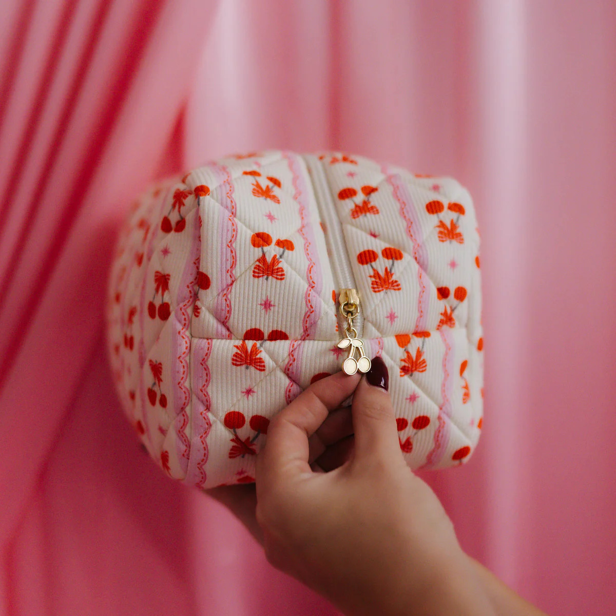 Cherry Bow Cosmetic Bag | Staykation