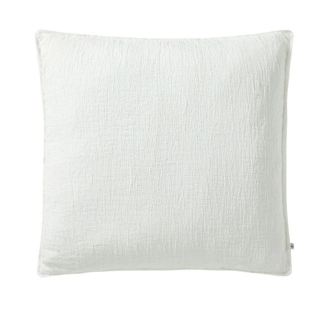 Better Homes & Gardens 22" x 22" Ivory Oversized Cotton Gauze Fringe Pillow | Walmart (US)