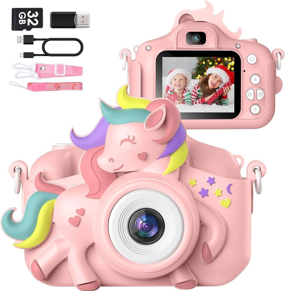 Kids Camera for 3-12 Years Old Toddlers Childrens Boys Girls Selfie Camera 20.0 MP HD 1080P IPS S... | Amazon (US)