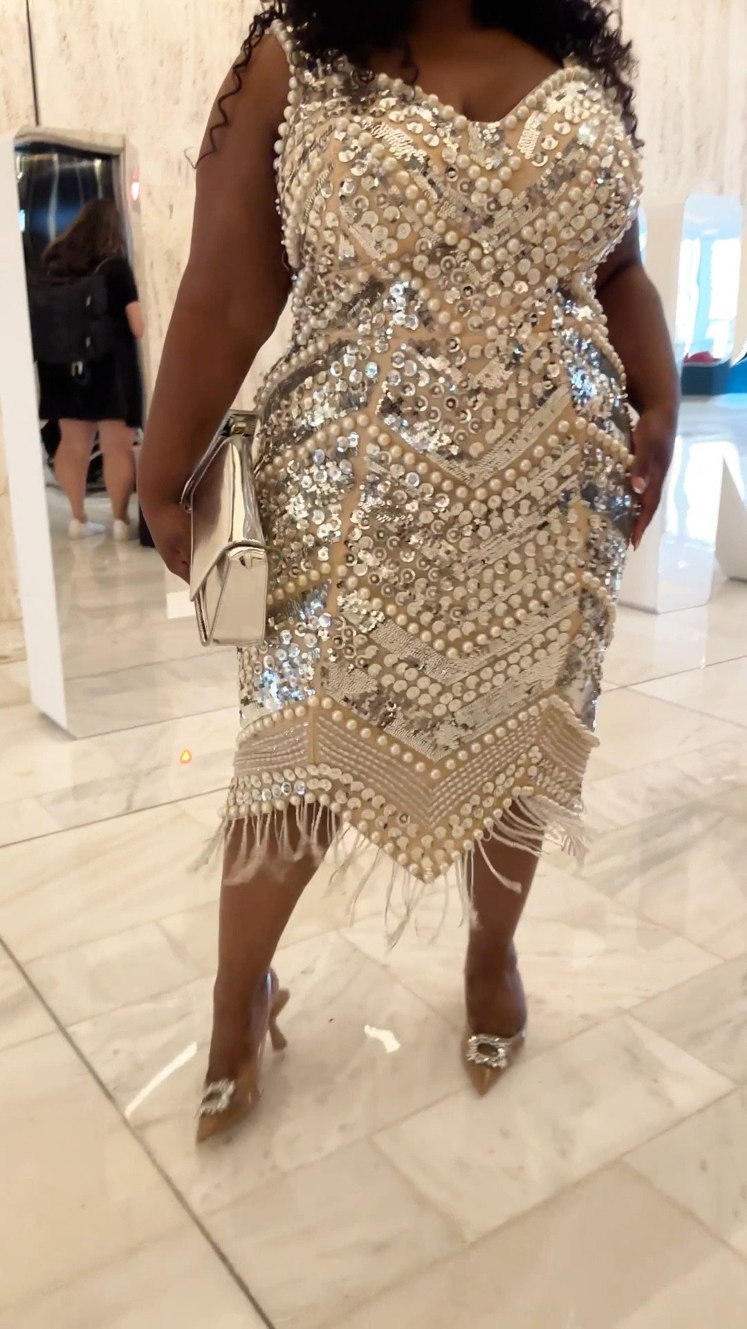 Now it’s time to party! The theme was shine bright and sequins and pearls are a must. This dress is so good and still available. I’m wearing a 20 with Shapewear and a regular bra. 

#plussizefashion #plussizedress #plussizeoccasion 

#LTKCon #LTKplussize #LTKwedding