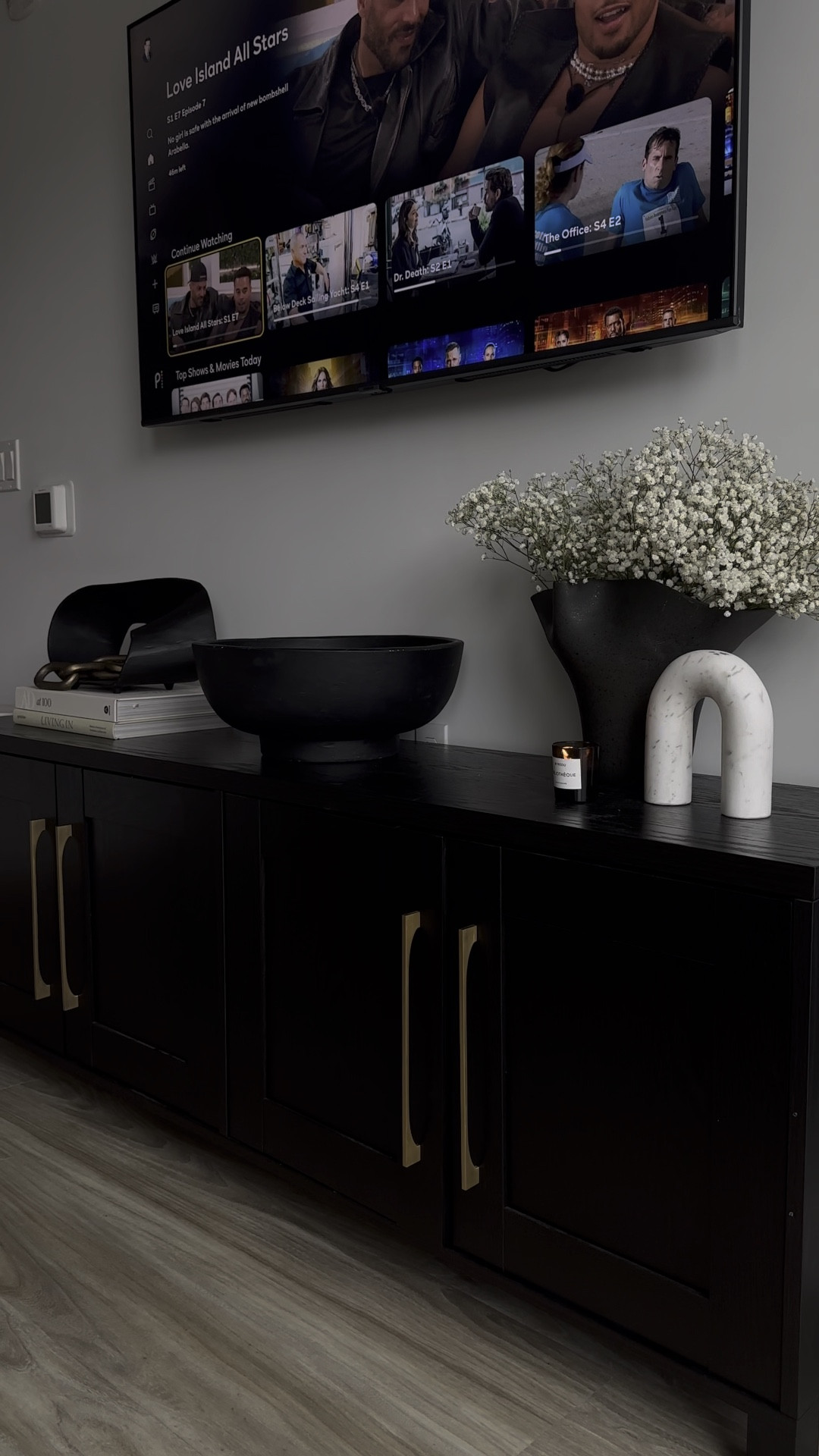 Modern living room decor #modernhome #homedecor #homefavorites #mediacabinet #livingroomdesign 

#LTKU #LTKsalealert #LTKhome