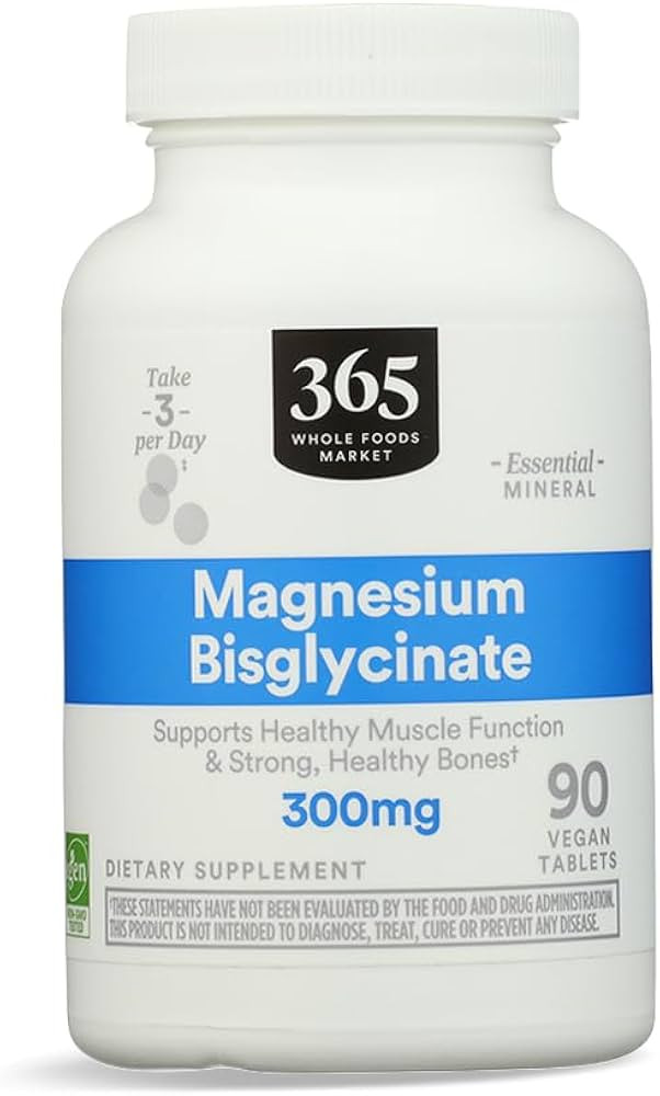 365 by Whole Foods Market Chelated Magnesium Glycinate 300MG, 90 CT | Amazon (US)