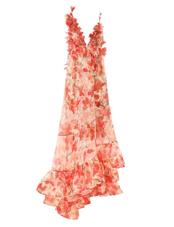 Tranquillity Floral Strap Gown | ZIMMERMANN (UK)
