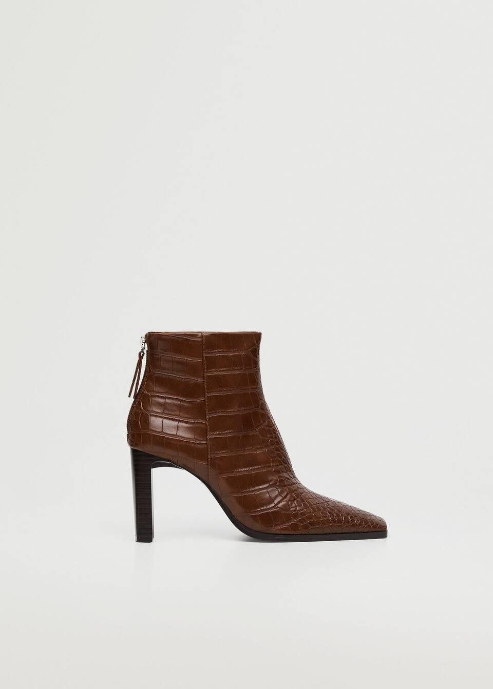 Pointed heel ankle boot | MANGO (US)