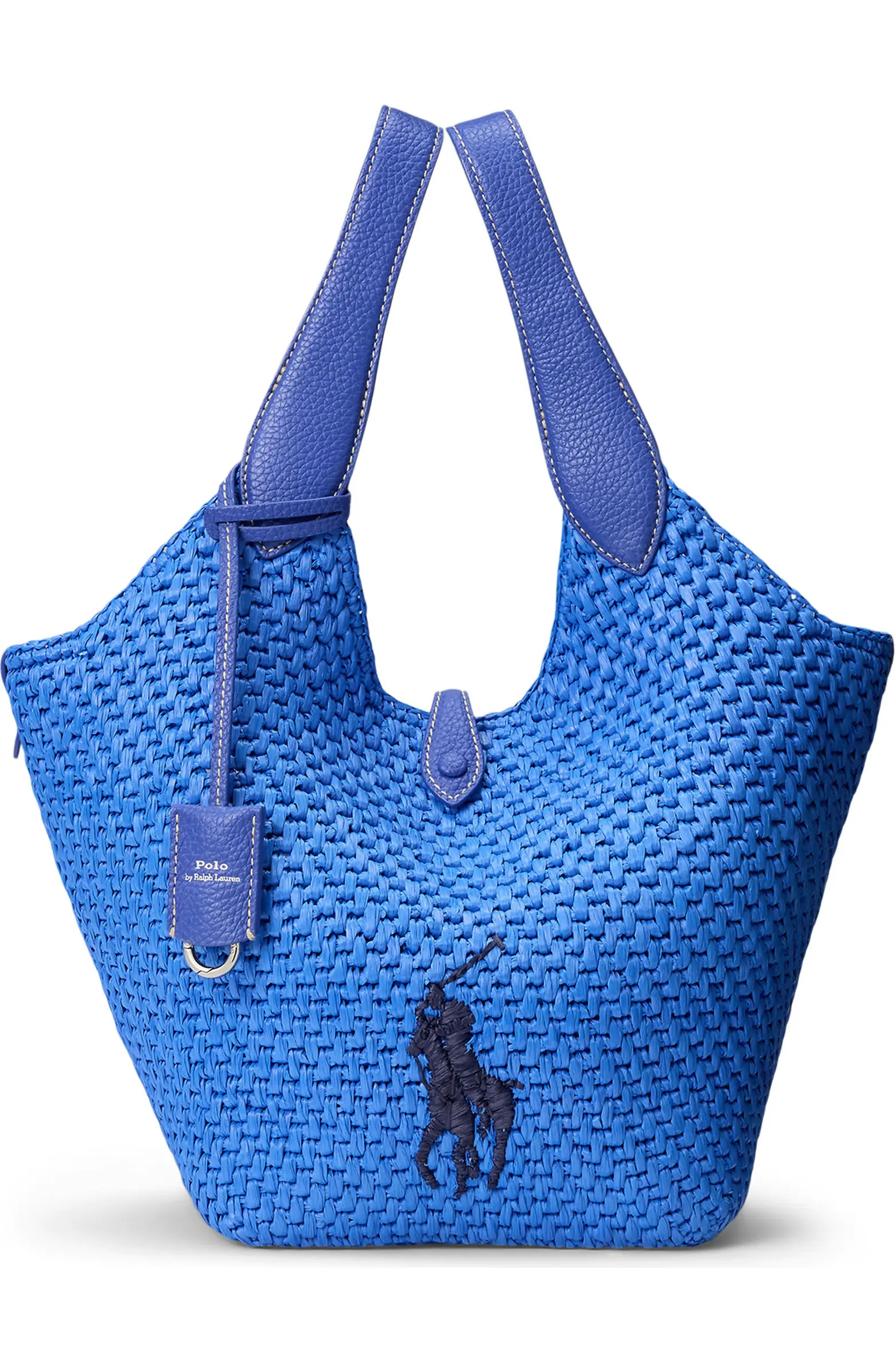 Raffia & Leather Medium Tote | Nordstrom