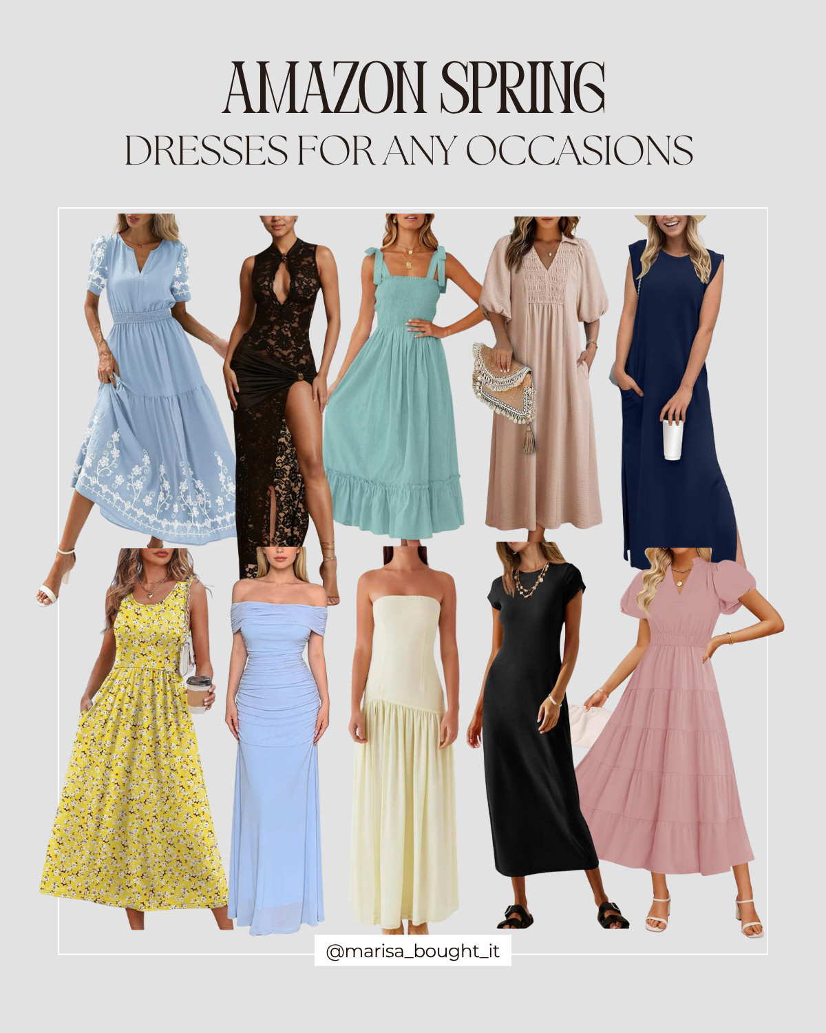 Shop these gorgeous Amazon dresses for your next event!

Amazon Spring Dresses for any occasion—effortless style, flattering fits, and budget-friendly finds perfect for your next event 🌸✨

Save this pin for outfit inspo & tap to shop 🌷✨

I earn commissions from qualifying purchases.

#AmazonFinds #SpringDresses #OOTD #FashionDeals #StyleInspo #EventReady #ChicLooks #WardrobeRefresh
 

 #LTKootd #LTKSeasonal