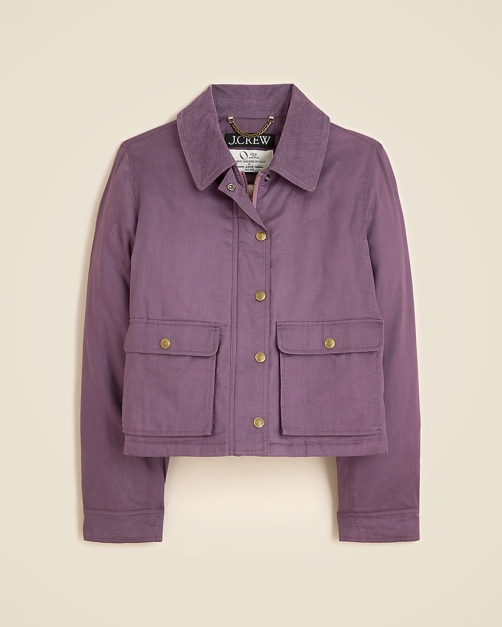 Cropped Barn Jacket™ in ripstop cotton | J. Crew US