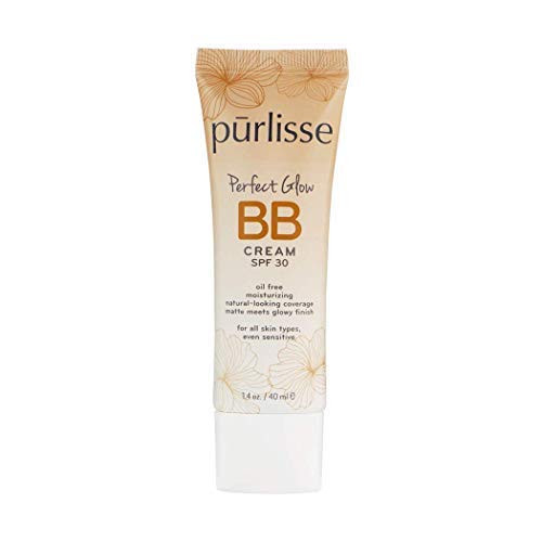 purlisse BB Tinted Moisturizer Cream SPF 30 - BB Cream for All Skin Types - Smooths Skin Texture,... | Amazon (US)