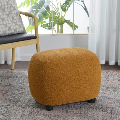 Overstreet 23" Wide Boucle Upholstered Ottoman | Wayfair North America